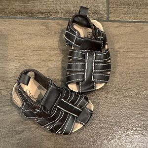 Rising Star Brown and White Kids Sandals
